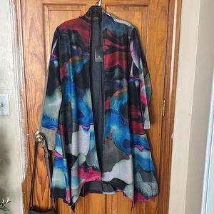 Radzoli Colorful Abstract Women's Poncho